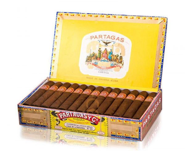 Partagás Short cigar with detailed band and oily wrapper
